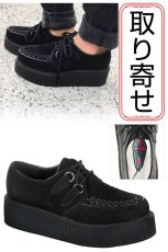 画像1: [取り寄せ]MENS / CREEPER-402S / Black / ラバーソール【DEMONIA】 (1)