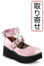 画像1: [取り寄せ]SPRITE-02 / Pink / 厚底パンプス【DEMONIA】 (1)