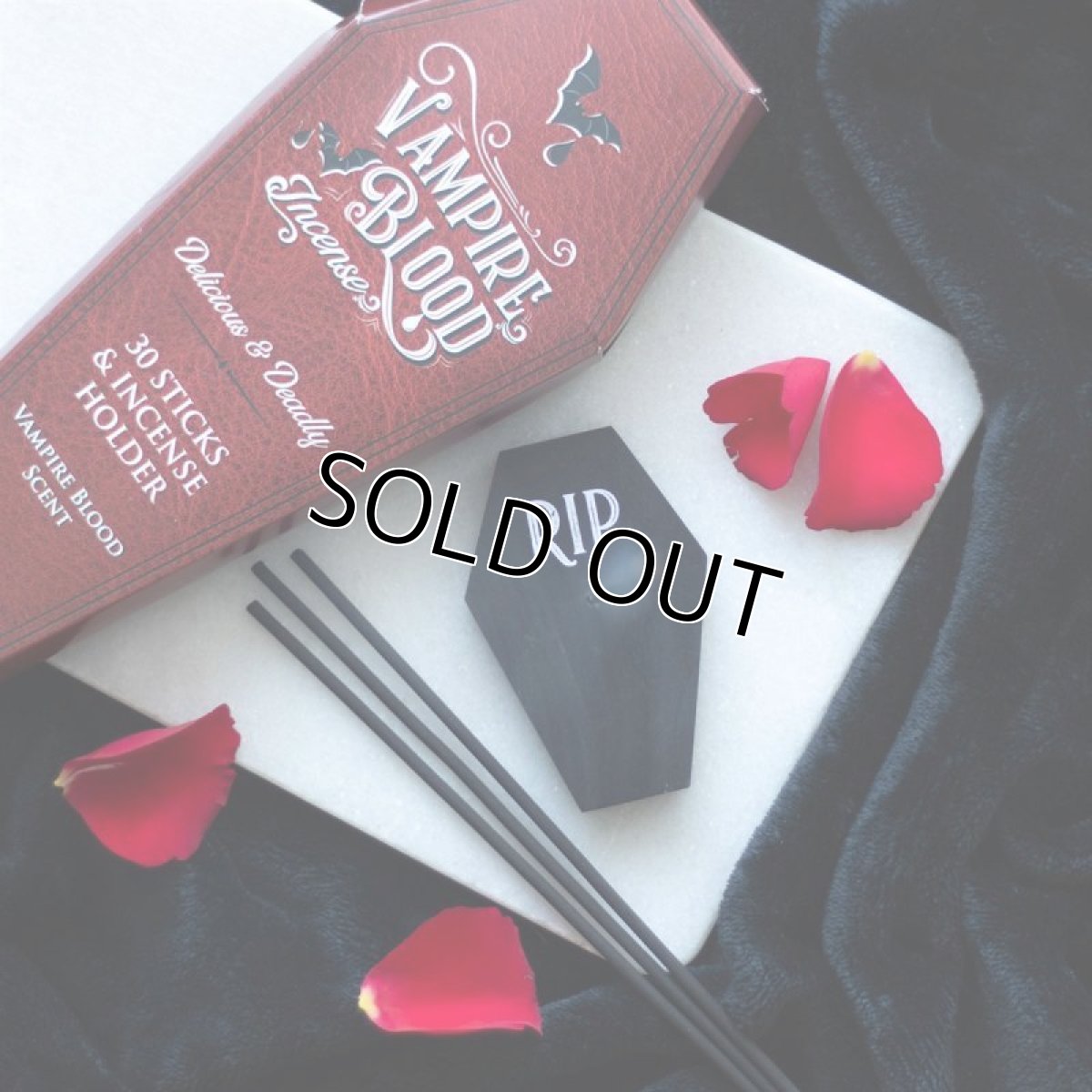 画像1: VAMPIRE BLOOD INCENSE STICK PACKS / スティック / お香立てセット【GOTHIC HOMEWARE】 (1)