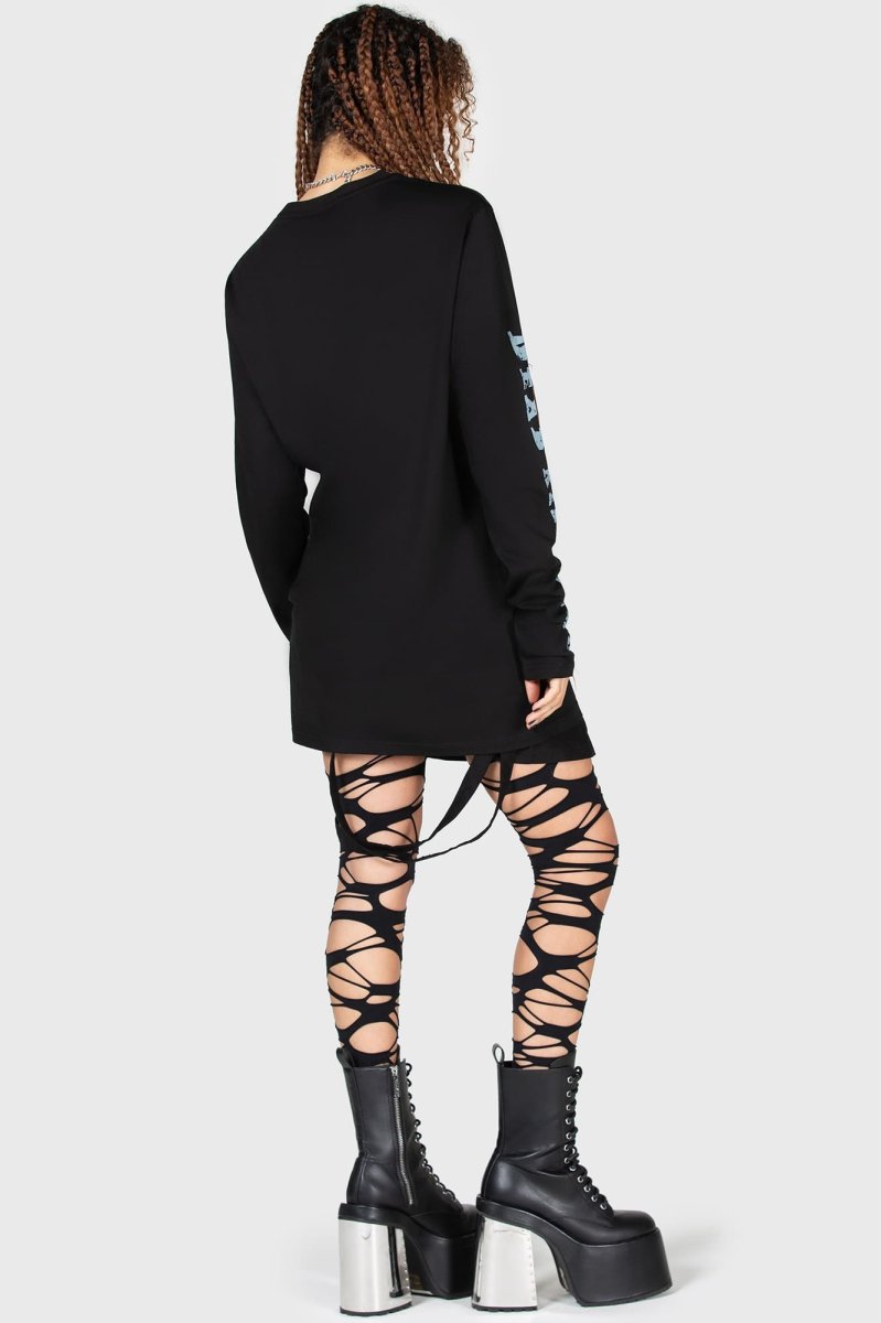 画像4: NECROMANCER LONG SLEEVE TOP / ロングスリーブ【KILL STAR】 (4)