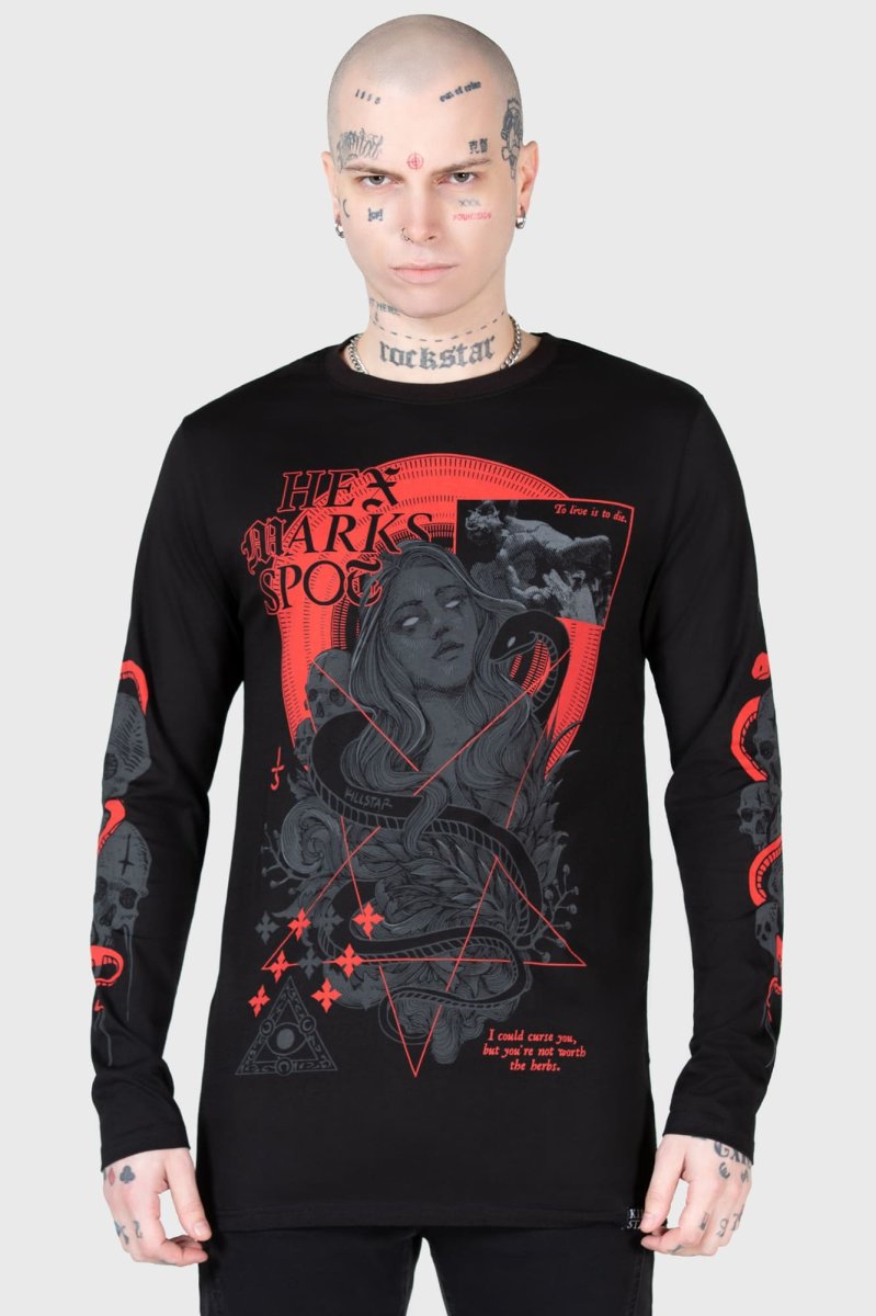 画像3: HEX MARKS LONG SLEEVE TOP / ロングスリーブ【KILL STAR】 (3)