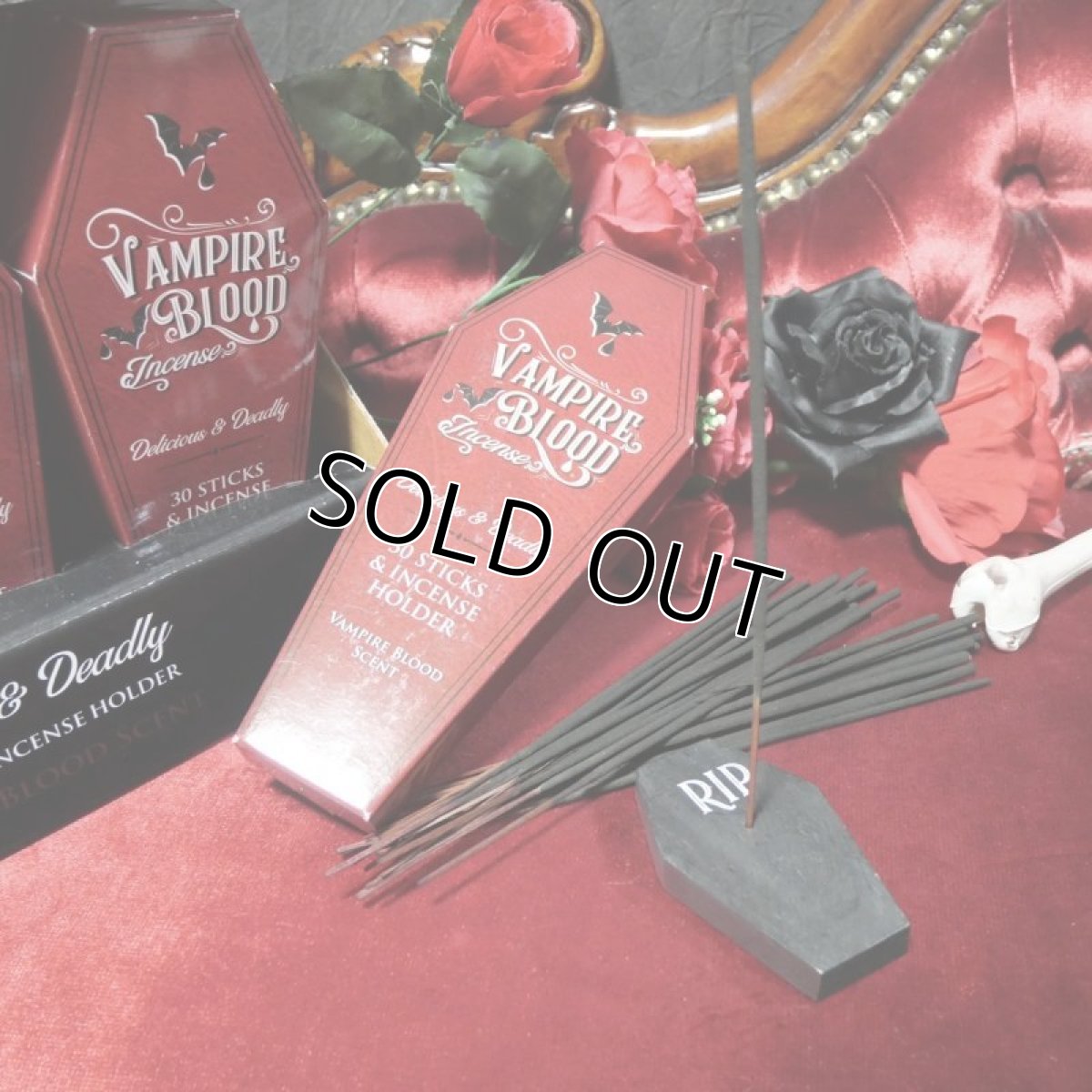 画像7: VAMPIRE BLOOD INCENSE STICK PACKS / スティック / お香立てセット【GOTHIC HOMEWARE】 (7)