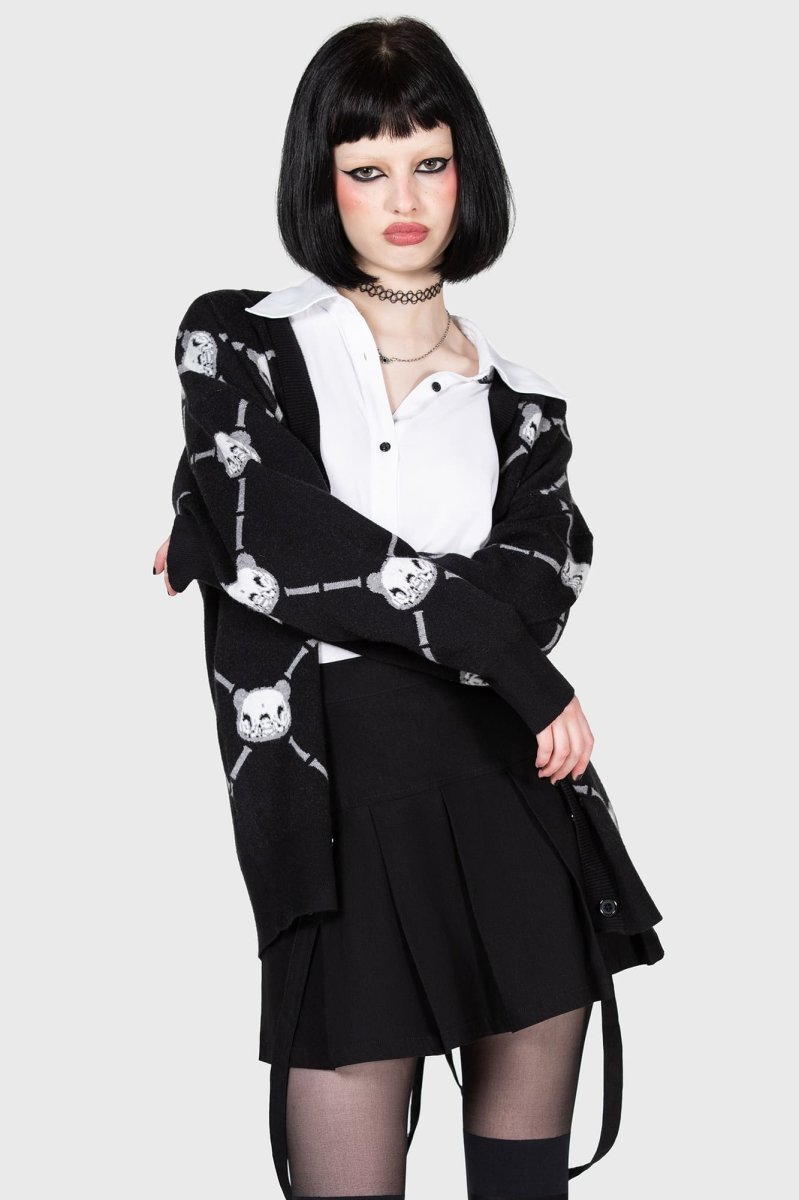 画像4: BONE TO PICK CARDIGAN / カーディガン【KILL STAR×GLOOMY】 (4)