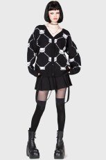 画像3: BONE TO PICK CARDIGAN / カーディガン【KILL STAR×GLOOMY】 (3)