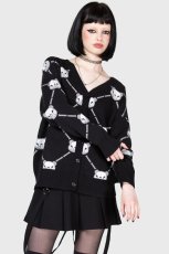 画像2: BONE TO PICK CARDIGAN / カーディガン【KILL STAR×GLOOMY】 (2)