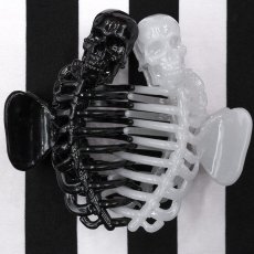 画像8: Skeleton Ribcage Hair Claw Clip / Black / ヘアクリップ【KREEPSVILLE 666】 (8)