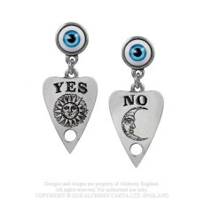 Alchemy Gothic Appendere Mobile Planchette - Decorazione Gotica Nera Con Charm A Forma Di Occhio, 105 Cm - 2