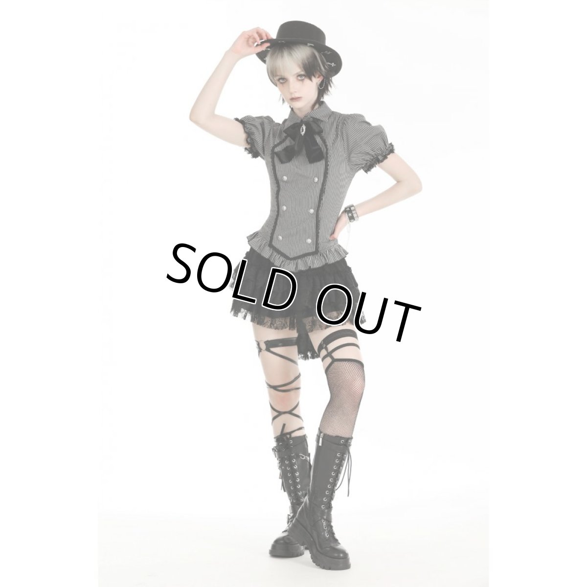 画像11: Gothic black ruffle blouse / トップス【DARK IN LOVE】 (11)