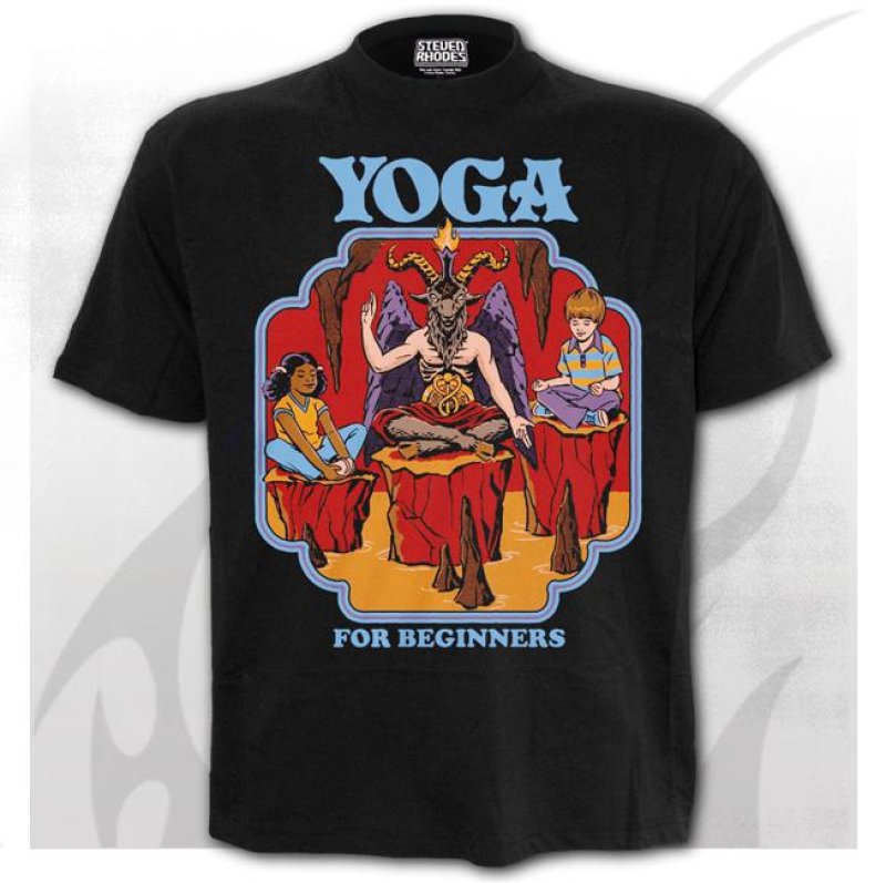 YOGA FOR BEGINNERS / STEVEN RHODES / Tシャツ【SPIRAL DIRECT