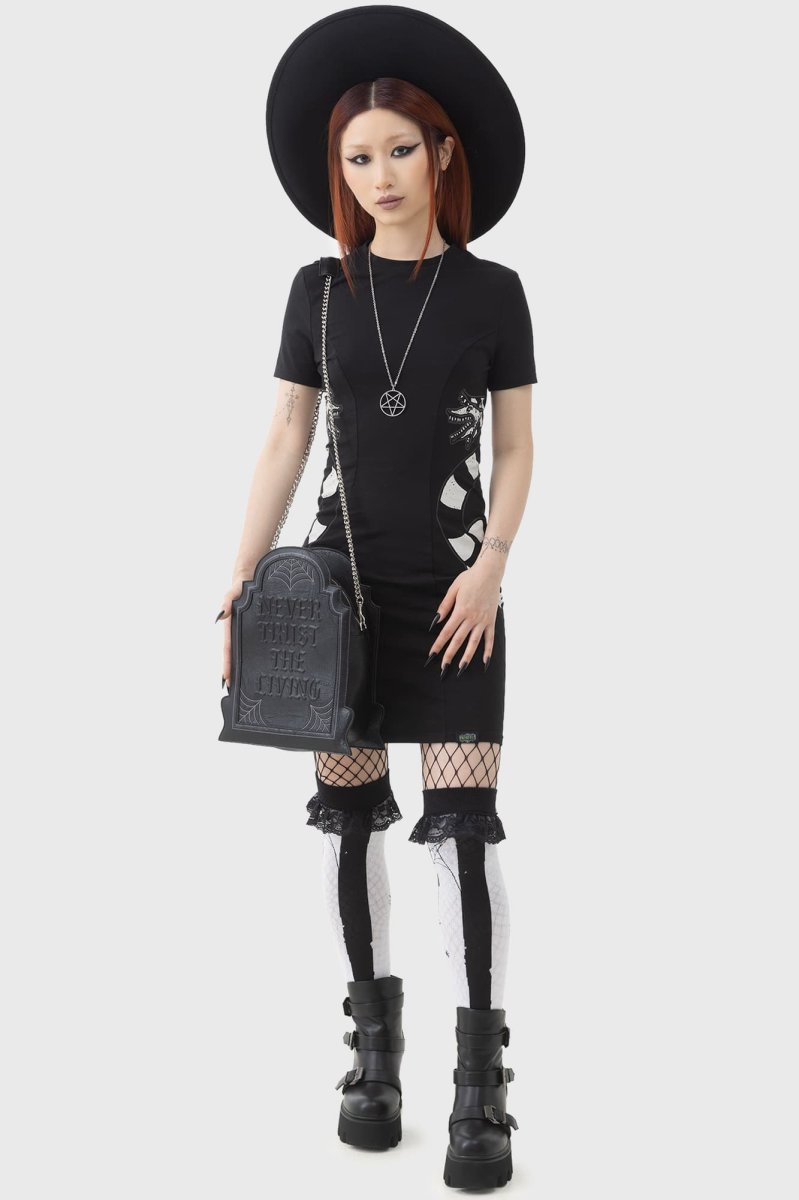 画像6: 🔥SALE🔥Distressed Stripe Knee High Socks / ニーハイソックス【KILL STARxBEETLEJUICE】 (6)