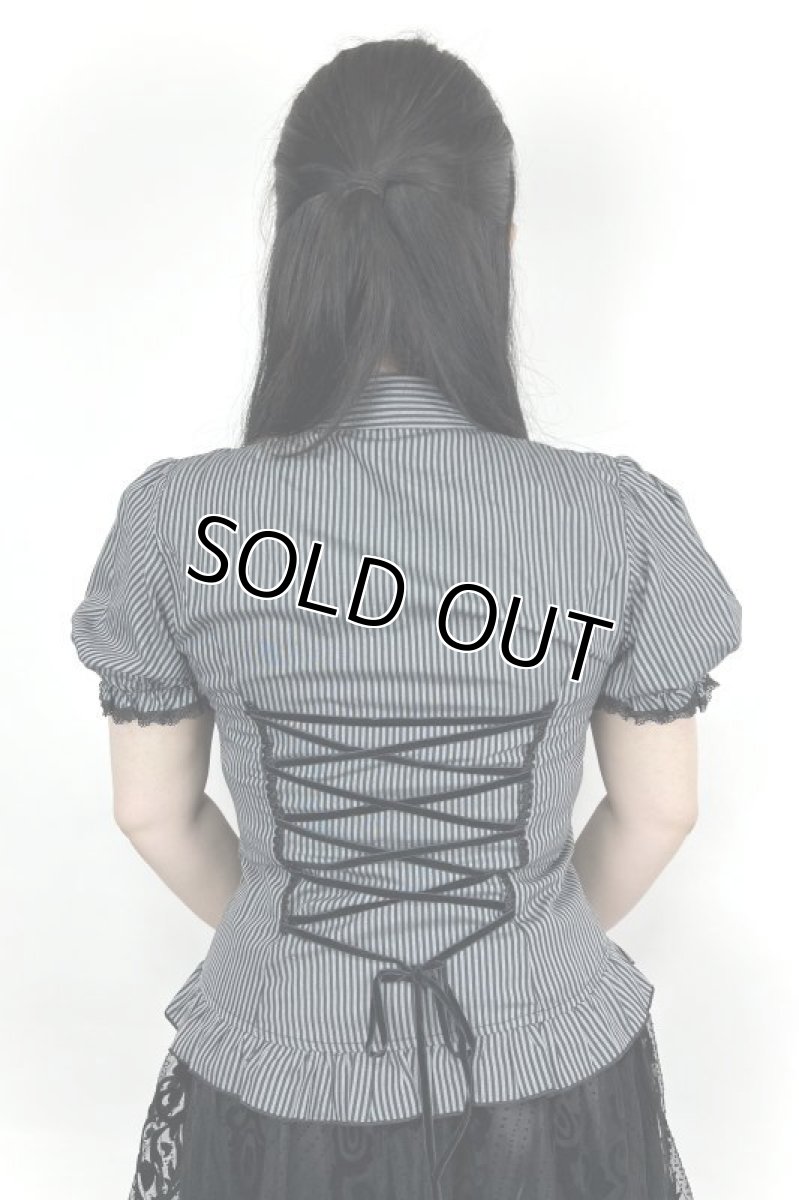 画像5: Gothic black ruffle blouse / トップス【DARK IN LOVE】 (5)