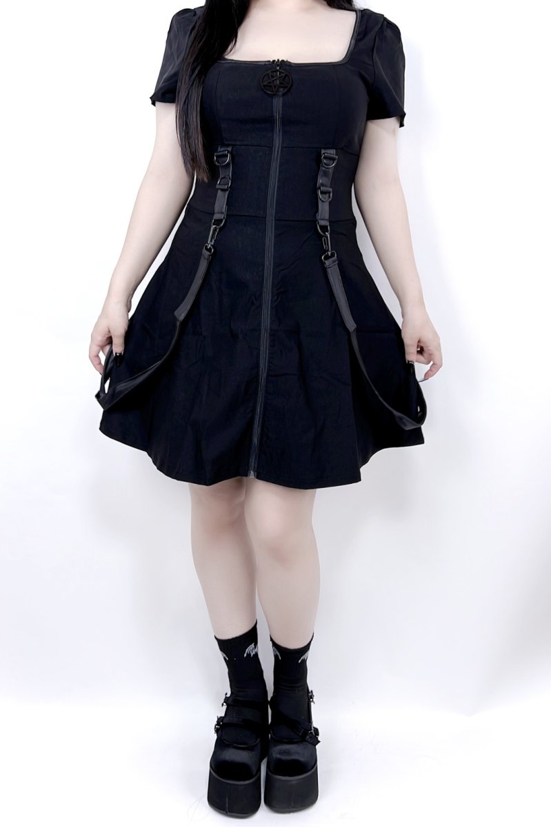 画像2: [取り寄せ]KERA-10 / Black / 厚底パンプス【DEMONIA】 (2)