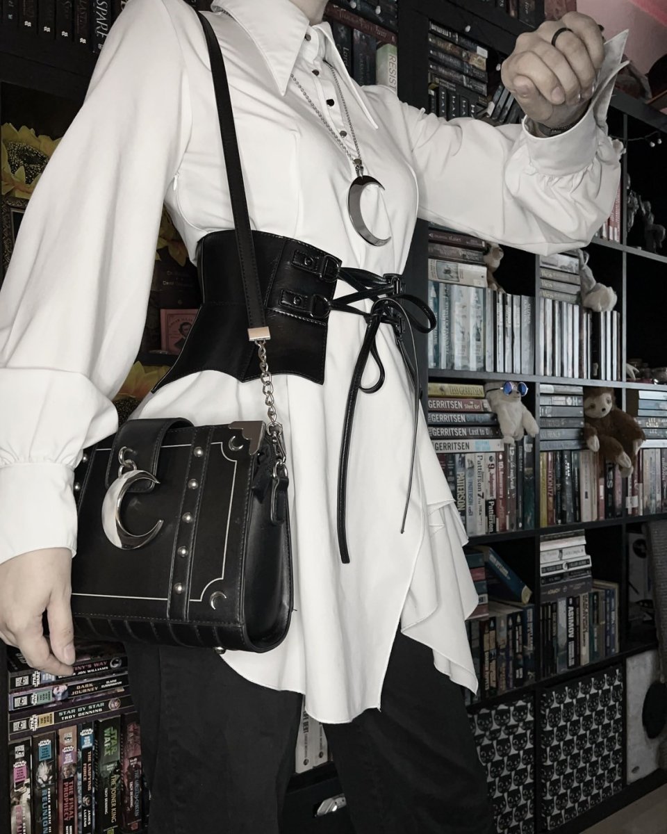 画像8: WETLAND BAT PEPLUM CORSET / 湿地のコウモリ / コルセットウエストベルト【KILL STAR】 (8)