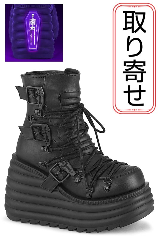 新品未使用⭐️Demonia デモニア 厚底ブーツ 黒25cm M7 新品未使用⭐️ Demoniaデモニア 厚底ブーツ 黒25cm M7 DEMONIA