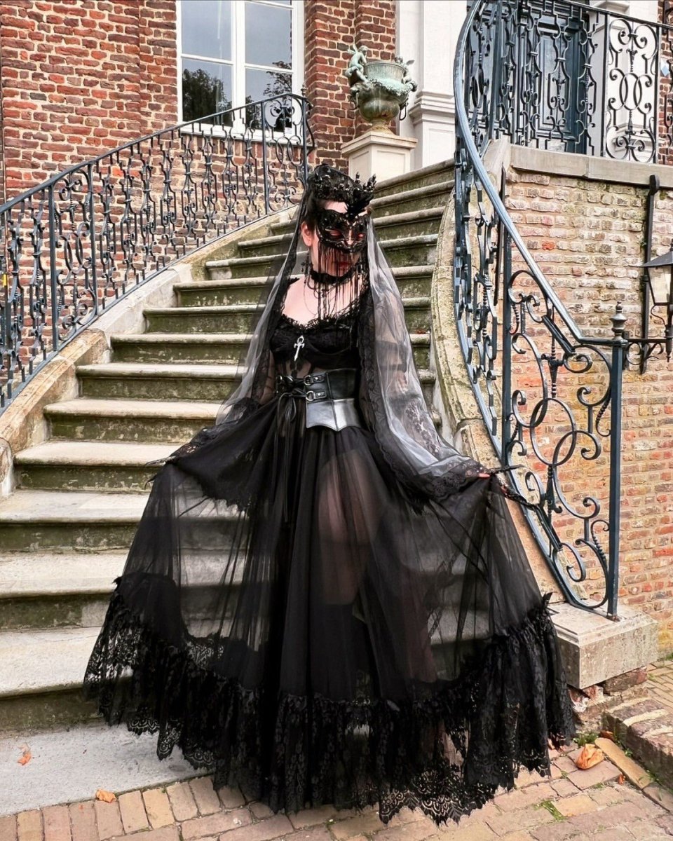 画像9: WETLAND BAT PEPLUM CORSET / 湿地のコウモリ / コルセットウエストベルト【KILL STAR】 (9)