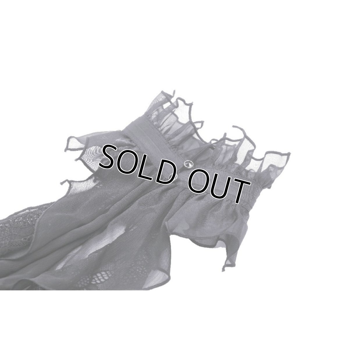 画像6: Gothic long ruffle lace mesh neck tie / 付け襟 / ジャボタイ【DARK IN LOVE】 (6)