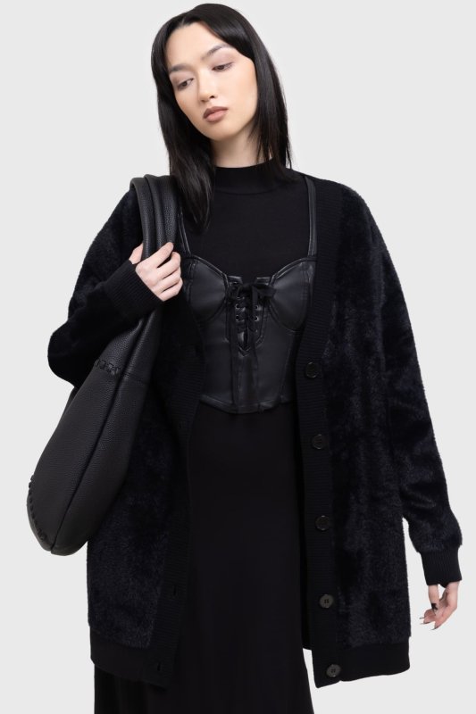 Night Nomad Cardigan / 幻想的な月 / ニットカーディガン【KIHILIST
