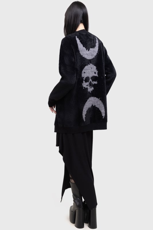 Night Nomad Cardigan / 幻想的な月 / ニットカーディガン【KIHILIST