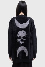 画像2: Night Nomad Cardigan / 幻想的な月 / ニットカーディガン【KIHILIST】 (2)