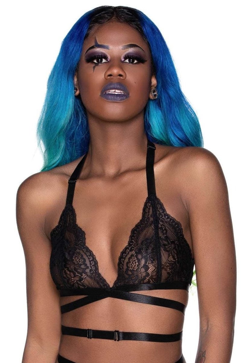 画像1: 🔥SALE🔥She's Deadly Lace Bralet / BLACK【KILL STAR】 (1)