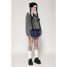 画像5: 🔥SALE🔥Gray bat print academy style pullover sweatshirt / トップス【DARK IN LOVE】 (5)