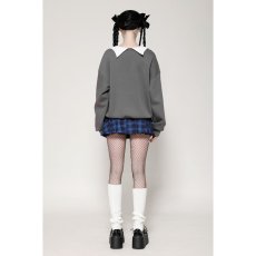 画像6: 🔥SALE🔥Gray bat print academy style pullover sweatshirt / トップス【DARK IN LOVE】 (6)