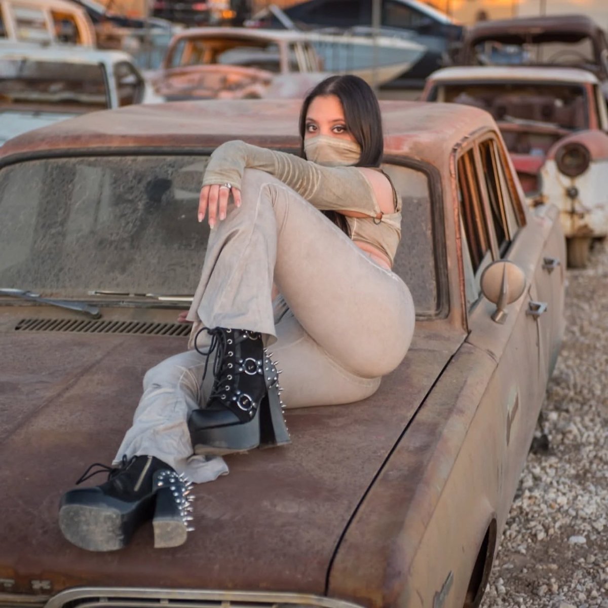 画像26: [取り寄せ]CHARADE-100 / 厚底ブーツ【DEMONIA】 (26)