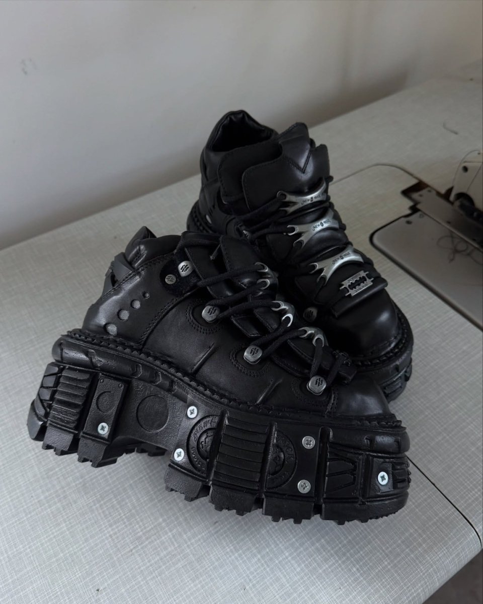 画像34: [取り寄せ] M-TANK106-C2 / クギ / 厚底スニーカー / 本革【NEW ROCK】 (34)