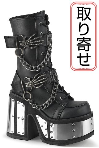 取り寄せ]SWING-105 / Black / 厚底ブーツ【DEMONIA】 | Spider