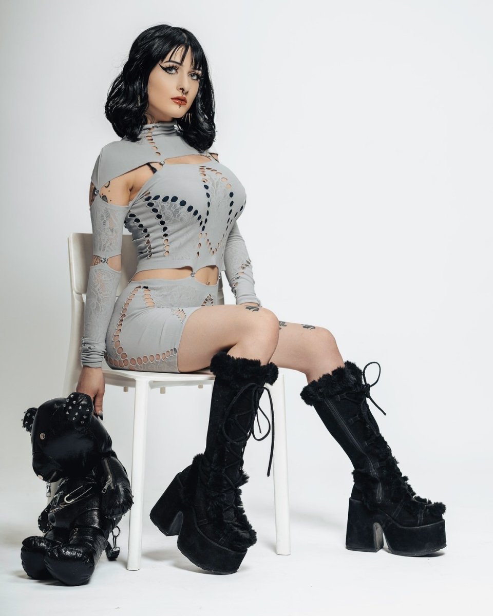 画像19: [取り寄せ]CAMEL-311 / 厚底ブーツ【DEMONIA】 (19)