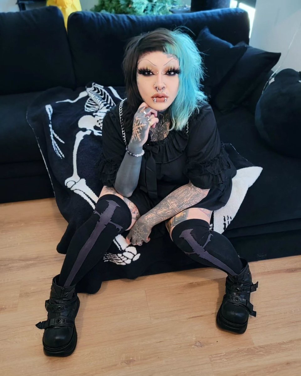 画像3: Swordstorm Knee High Socks / ニーハイソックス【KILL STAR】 (3)