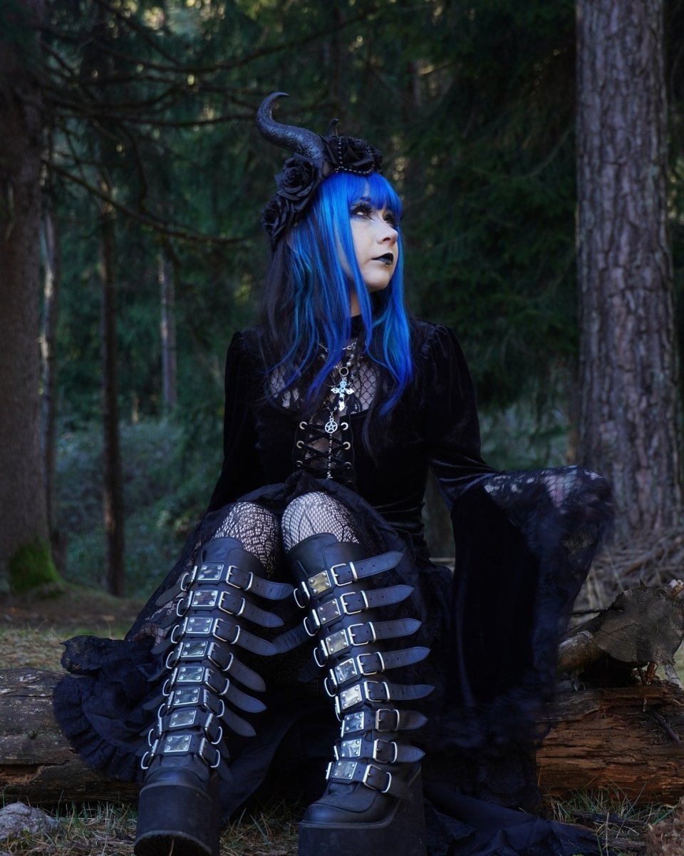 画像37: [取り寄せ]SWING-815 / バックル厚底ブーツ【DEMONIA】 (37)