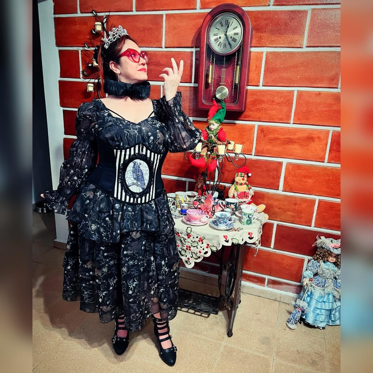 画像15: FANTASY RAVEN / ストライプ / アンダーバストコルセット【Restyle】 (15)