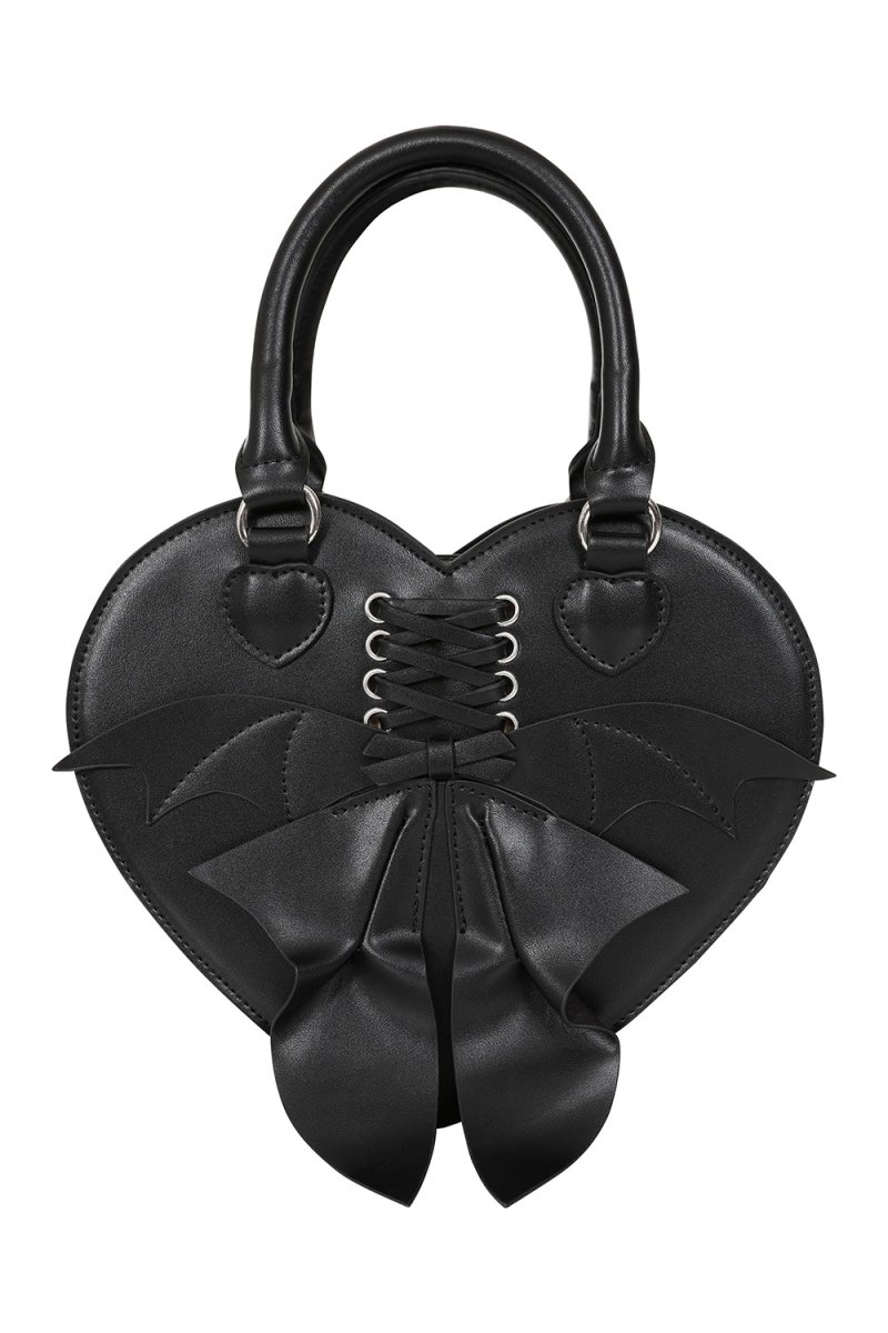 画像1: GLAMORAMA HEART SHAPED BAG / ハンドバッグ【Banned Apparel】 (1)