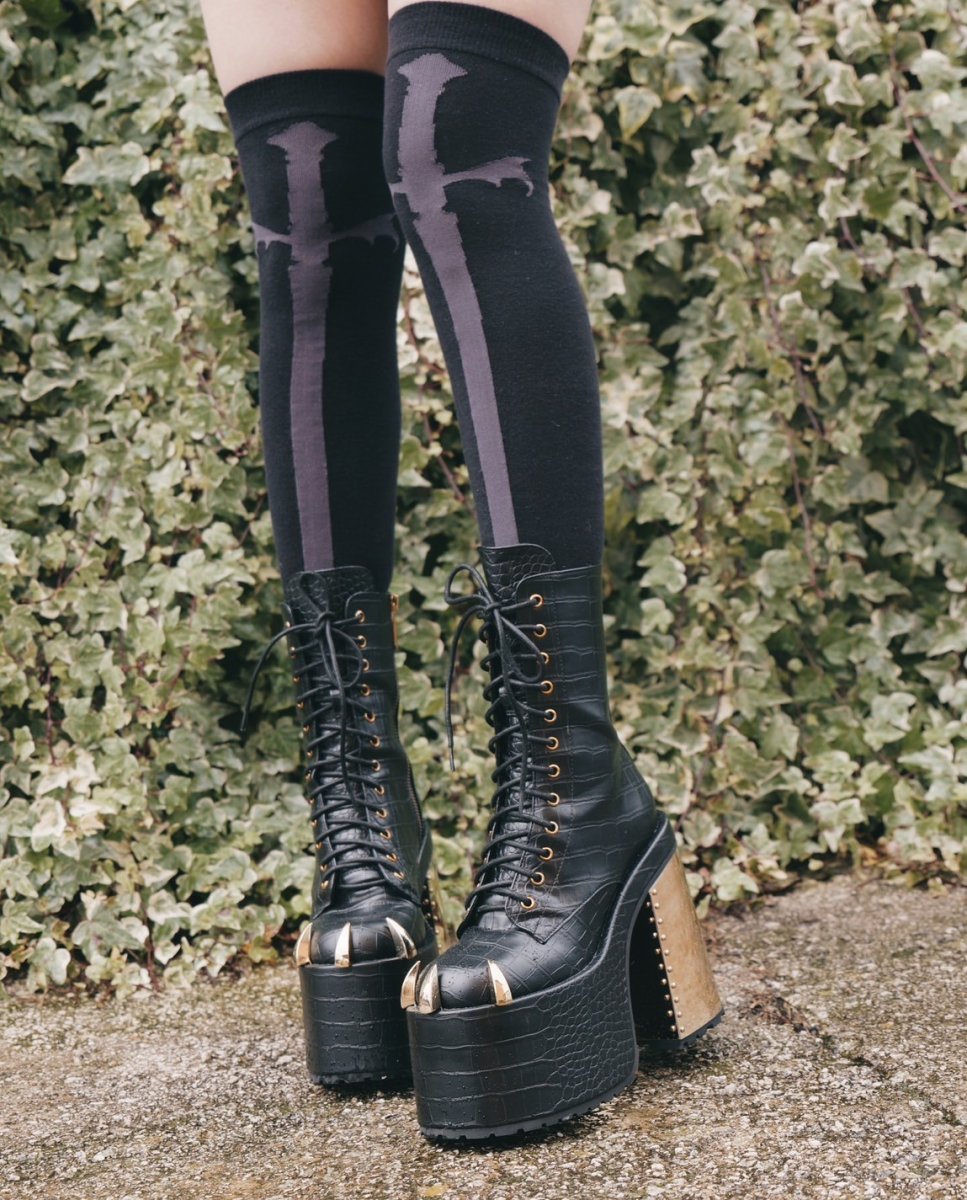 画像8: Swordstorm Knee High Socks / ニーハイソックス【KILL STAR】 (8)