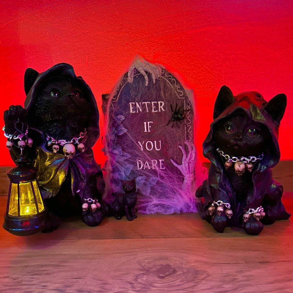 画像18: Lantern (Reapers Feline) 18.5cm / 光るオーナメント【NEMESIS NOW】 (18)