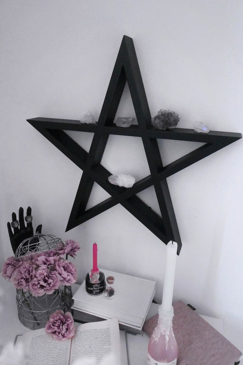 画像1: Pentagram Display Shelf / ウォールラック【KILL STAR】 (1)