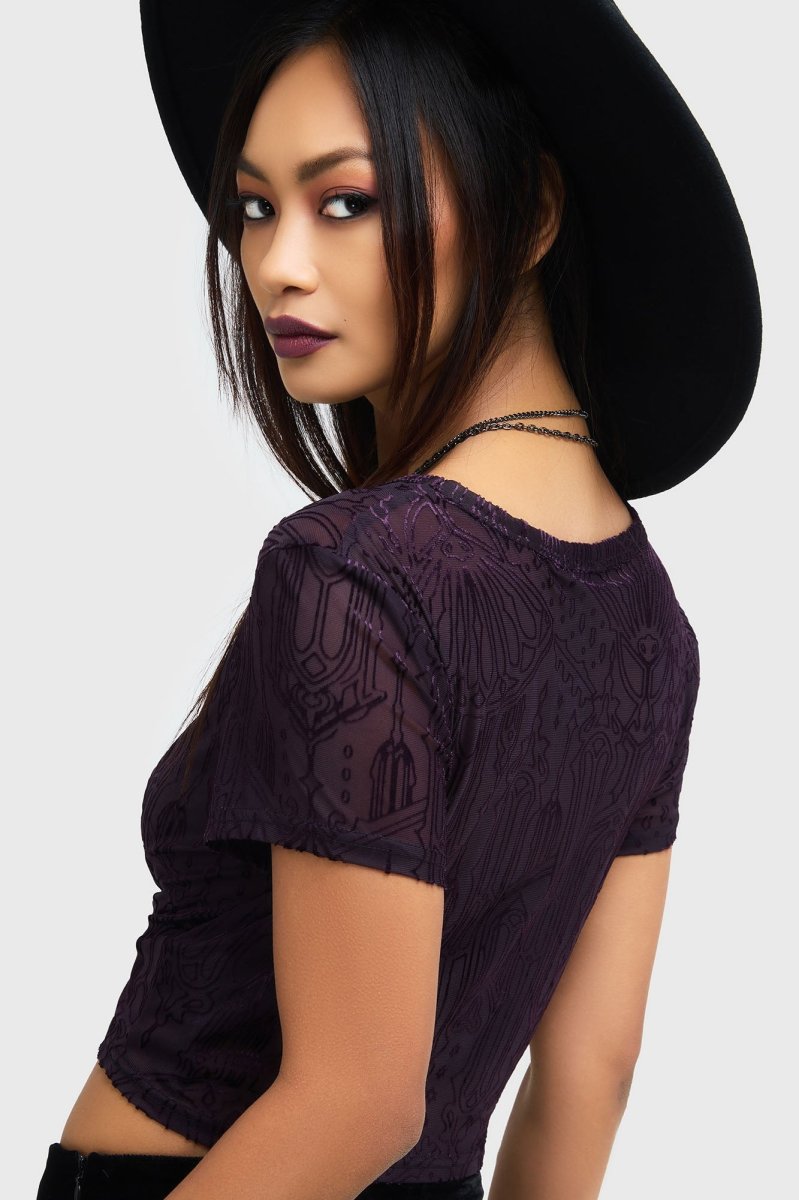 画像4: Chapel Of Hatred Crop Top / トップス【KILL STAR】 (4)