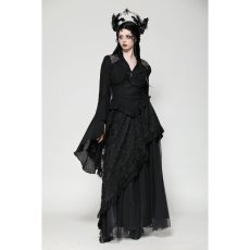 画像8: Black classic bell sleeve v-neck top / トップス【DARK IN LOVE】 (8)