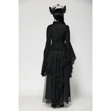 画像7: Black classic bell sleeve v-neck top / トップス【DARK IN LOVE】 (7)
