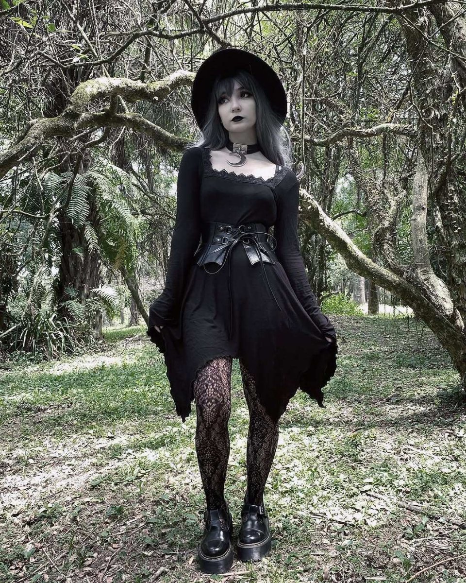 画像15: WETLAND BAT PEPLUM CORSET / 湿地のコウモリ / コルセットウエストベルト【KILL STAR】 (15)