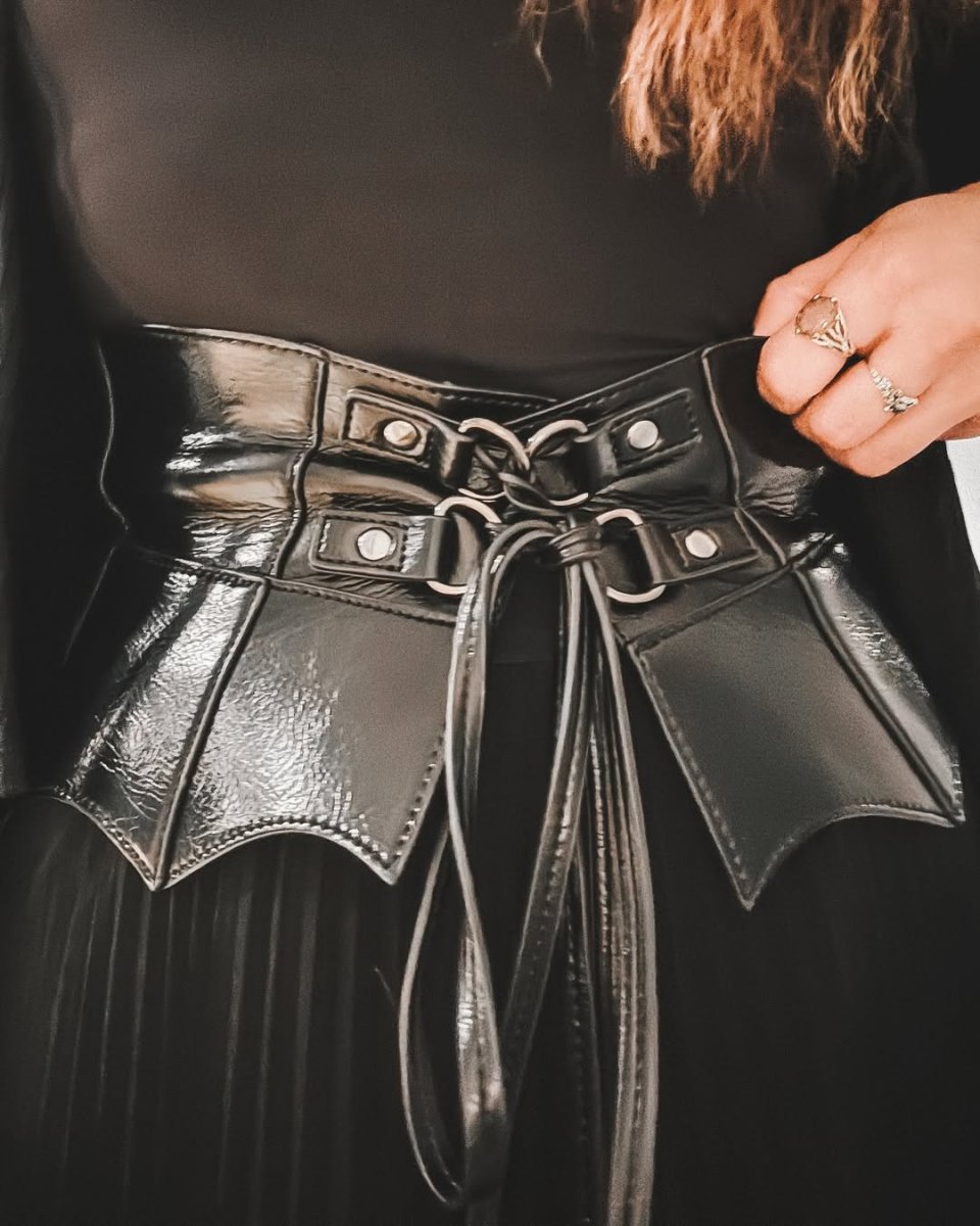 画像12: WETLAND BAT PEPLUM CORSET / 湿地のコウモリ / コルセットウエストベルト【KILL STAR】 (12)