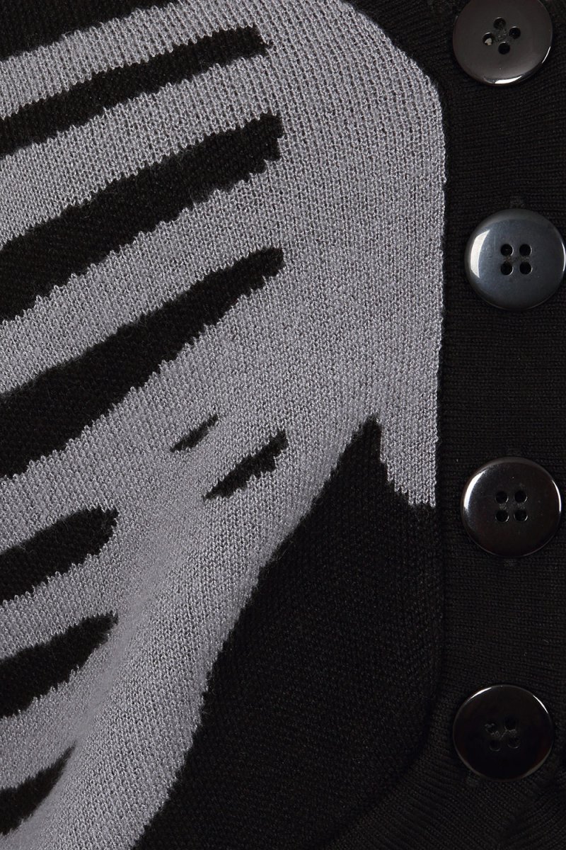 画像2: Black LIGEIA KNITTED CARDIGAN / カーディガン【Banned Apparel】 (2)