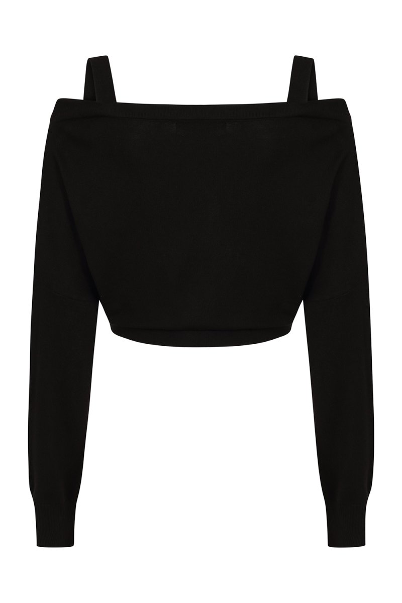 画像3: Black LIGEIA KNITTED CARDIGAN / カーディガン【Banned Apparel】 (3)