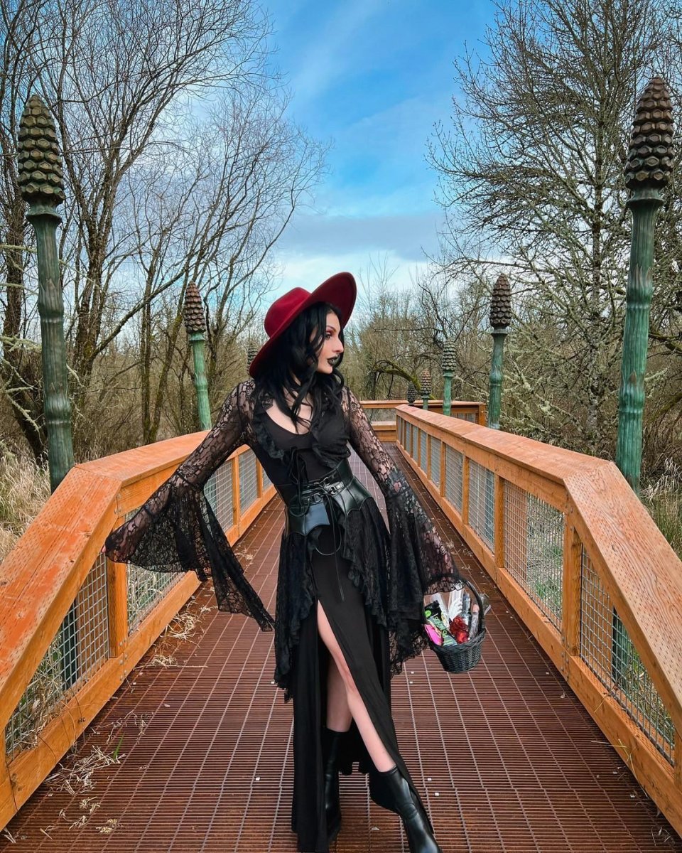 画像17: WETLAND BAT PEPLUM CORSET / 湿地のコウモリ / コルセットウエストベルト【KILL STAR】 (17)