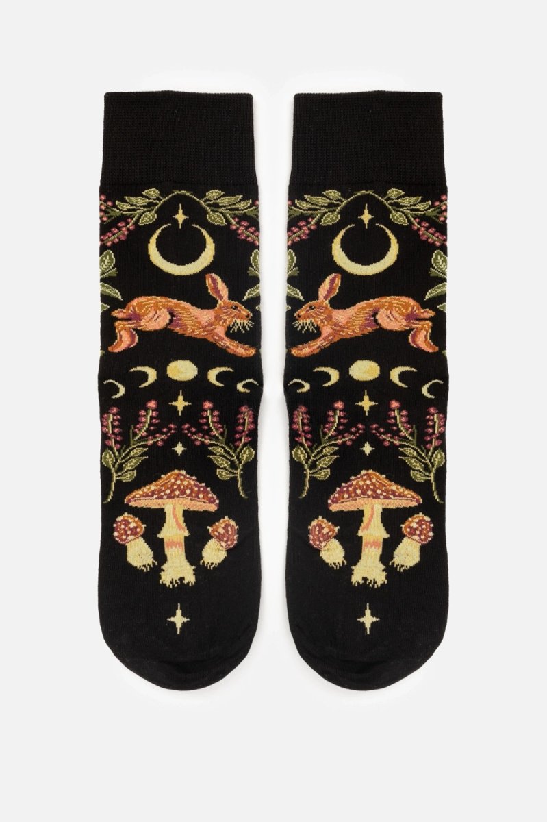 画像2: HARE MOON JAQUARD / ソックス【Restyle】 (2)