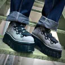 画像2: ⭐即納⭐M-106-C96 / グレー / 厚底スニーカー / 本革【NEW ROCK】 (2)