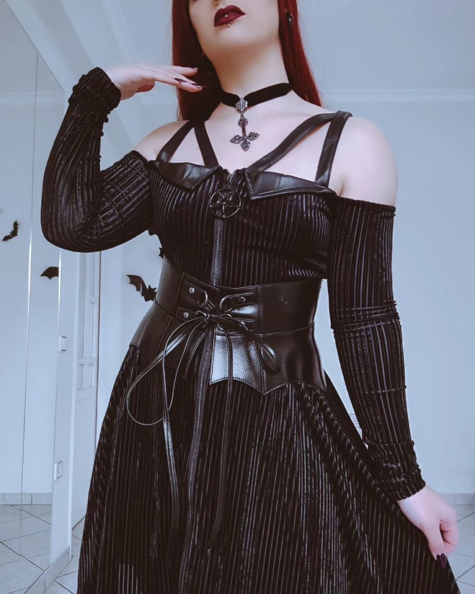 画像19: WETLAND BAT PEPLUM CORSET / 湿地のコウモリ / コルセットウエストベルト【KILL STAR】 (19)