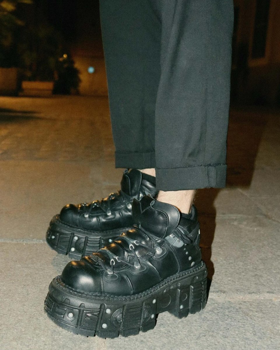 画像40: [取り寄せ] M-TANK106-C2 / クギ / 厚底スニーカー / 本革【NEW ROCK】 (40)