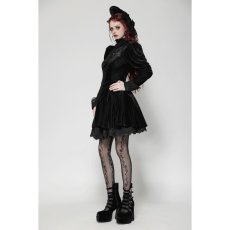 画像6: Gothic Velvet Lace Long-Sleeve Dress / ワンピース【DARK IN LOVE】 (6)